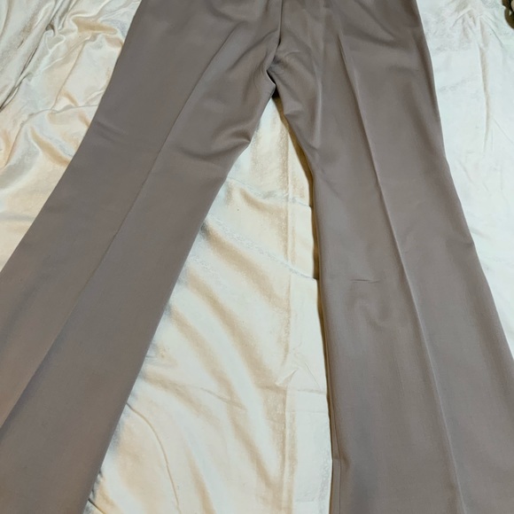 Burberry prorsum it 42 us 8 flare pants tan virgin wool stretch - Picture 4 of 16